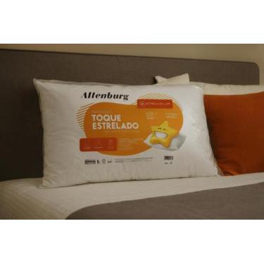 Imagem de Travesseiro toque estrelado 48cm x 68cm branco - Altenburg, Branco