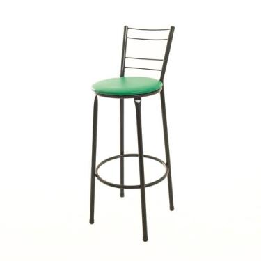 Imagem de Banqueta Banco Alto Balcão Cozinha 4 Arames - ESPAÇO JUNCO, Verde