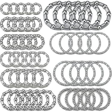 Imagem de Lounsweer 5 conjuntos de kit de rolamento de esferas de bicicleta (10 tamanhos) Retentor de fone de ouvido e rodas de manivela com gaiola de 4 a 8 mm (1/15.2 cm a 1/7.6 cm) para reparo de bicicleta de