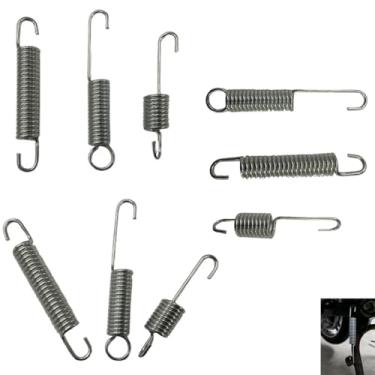 Imagem de YehVeh Pacote com 9 molas universais de substituição de mola de suporte de motocicleta para suporte lateral de motocicleta Suporte lateral Dirtbike Dirt Pit Bike Pitbike Mini Bike Kickstands Scooter