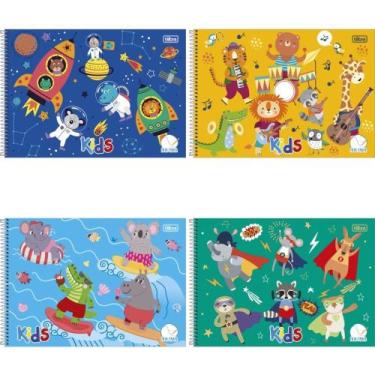 Imagem de Caderno Desenho UNIV Capa Dura Sapeca Meia Pauta 40F ESP MAS - Tilibra