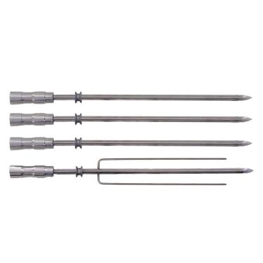 Imagem de Kit 4 Espetos Cabo Térmico 65cm para Churrasqueiras Titan