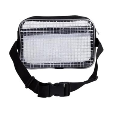 Imagem de Dualoai Bolsa de ferramentas para engenheiros de sala limpa, bolsa multifuncional com alça ajustável, pochete transparente, de cintura para caminhadas