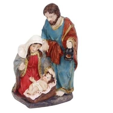 Imagem de Presépio Natal Sagrada Família 13cm Em Resina - Eco