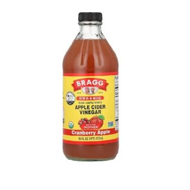 Imagem de Vinagre de Maçã Cru Não Filtrado Orgânico com 'Mãe' + Cranberry, Importado EUA 473 ml