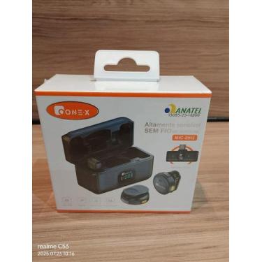 Imagem de Microfone de Lapela Sem Fio Bluetooth Tipo C 20M ONEX MIC-2912