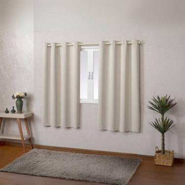 Imagem de Cortina Para Cozinha Blackout 2,20 x 1,30 Janela Um Varão - ENTROU COM