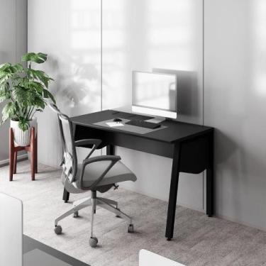 Imagem de Escrivaninha 1,20m Tampo Chanfrado c/ Caixa de Tomadas F5 - F5 Office 