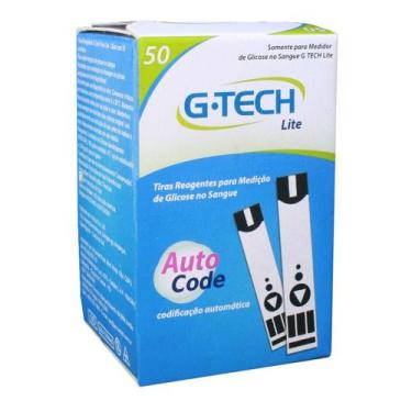 Imagem de Tiras teste gtech lite a code 50 tiras - G-TECH