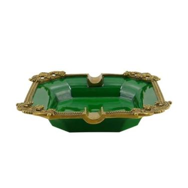 Imagem de Cinzeiro de ervas daninhas cerâmica criativa com cinzeiros de cobre, decorações de mesa para sala de estar, decorações artesanais para mesa de centro da casa cinzeiros para cigarros
