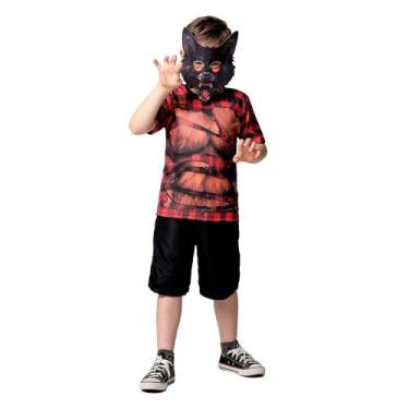 Imagem de Fantasia de Halloween Infantil Menino Lobisomem C/ Máscara - Fantasias