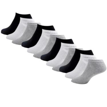 Imagem de Kit 24 12 6 Meias Masculina Soquete - Cano Curto - Invisível - WM, kit