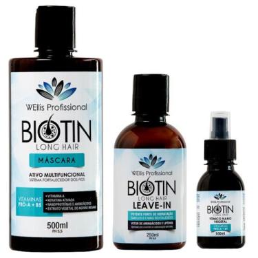 Imagem de Kit Antiqueda Cabelo Fortalecimento Crescimento Acelerado - WEllis Pro