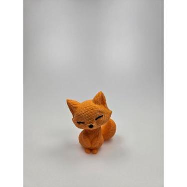 Imagem de Raposa decorativa em 3d - bazar do saara
