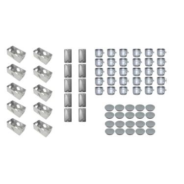 Imagem de Kit 10 Combos Condulete 3/4Poleg Cx Multipla Tipox Aluminio