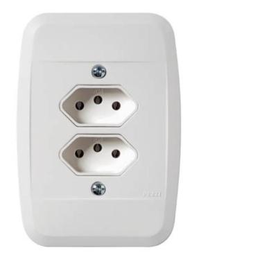 Imagem de Tomada Dupla 2P+T 10A 250V Pezzi 40114