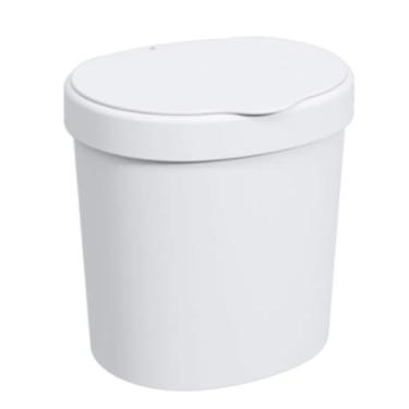 Imagem de Lixeira para Pia c/ Tampa 2,5 Litros Branca