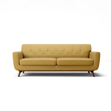Imagem de SOFA 3 LUGARES MIAMI VELUDO MOSTARDA B-2