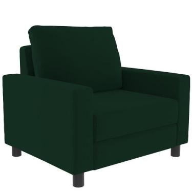 Imagem de Poltrona Malta Suede Verde Musgo - LYAM DECOR