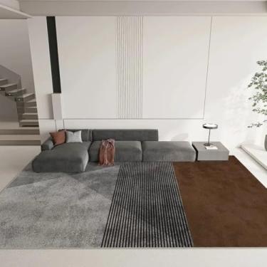 Imagem de Tapete verde de cor sólida, luxuoso, para sala de estar, sofá, mesa de centro, tapete, almofada simples para quarto, tapete para casa (50 x 80 cm/SJR-8)