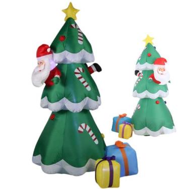 Imagem de Arvore Natal Inflavel Decoraçao Natalina Papai Noel Shopping Loja Come