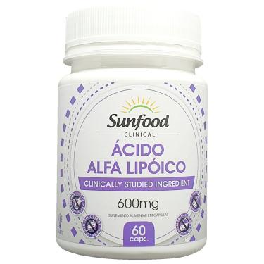 Imagem de Kit 03 Ácido Alfa Lipóico 600 mg 60 Cáps Sunfood