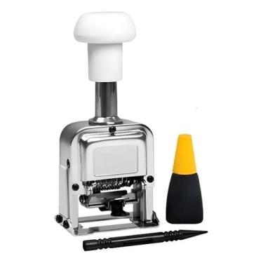 Imagem de Carimbo Numerador Automatico Sequencial 6 Digitos 12 Repeticões - Kaz