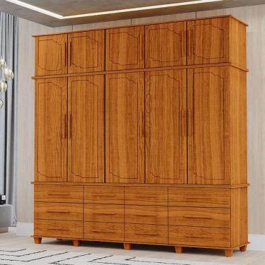 Imagem de Guarda Roupa Casal Berlim Ambiente Freijó - Luapa Móveis