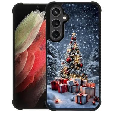 Imagem de DAIZAG Capa para Samsung Galaxy S23 FE, capa protetora antiderrapante com absorção de choque de quatro cantos para meninas e meninos - árvore de Natal e presentes