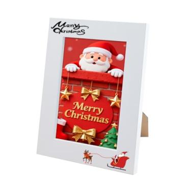 Imagem de SunnyTong Conjunto de 4 porta-retratos de madeira branca natural para exibição de fotos com acrílico para exibição horizontal ou vertical de mesa (branco 20,3 x 25,4 cm)