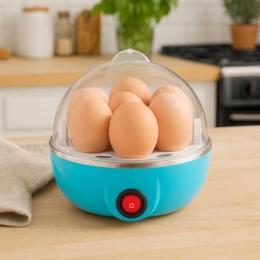 Imagem de Epsilon Cozedor de Ovos Elétrico, 7 Ovos, Cozimento a Vapor, Desligamento Automático, 350W, 16x19x16cm, Portátil, com Copo Dosador, Branco, 110V/220V (220V)