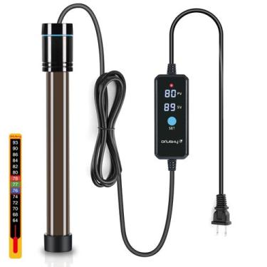 Imagem de Aquecedor de aquário Orlushy 150W submersível para tanque de 75-113L