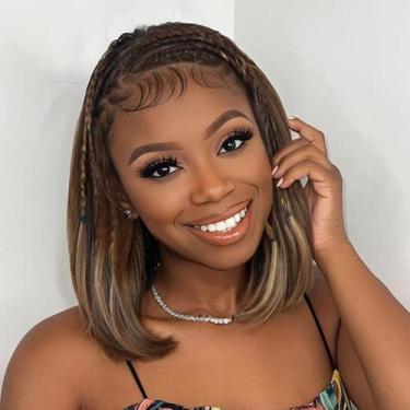 Imagem de Perucas WIGER Destacadas Straight Bob Lace Frontal 13x4 30cm