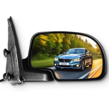 Imagem de Espelho de visão lateral para o passageiro direito da SCITOO serve para Chevy Silverado 1500 2500 3500 GMC Sierra 1500 2500 3500 cromado ajuste de energia elétrico retrovisor de reposição