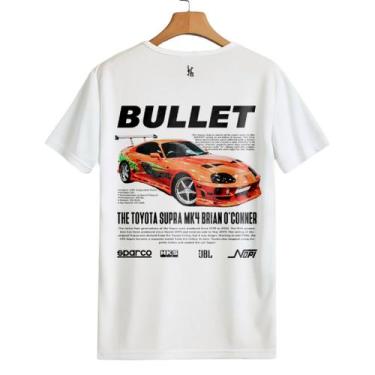 Imagem de Camisa Streetwear Básica 100% Algodão Camiseta Estampa Toyota Supra MK