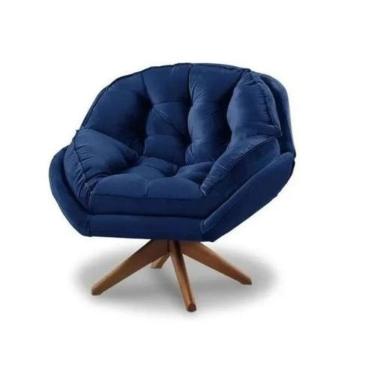 Imagem de Poltrona Califórnia Com Base Giratória Suede