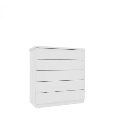 Imagem de Cômoda 5 Gavetas Premium Tcil Móveis Branco