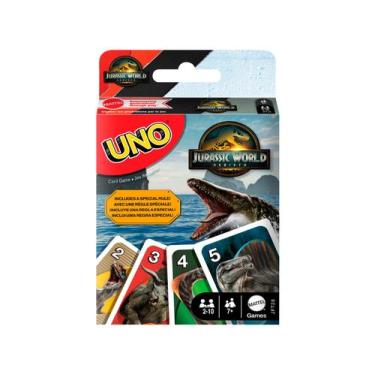 Imagem de Jogo UNO Jurassic World: Rebirth Mattel 112 Cartas