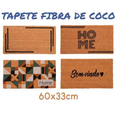 Imagem de Tapete Capacho de Porta Fibra de Coco 33x60cm - kapazi, Home Disco