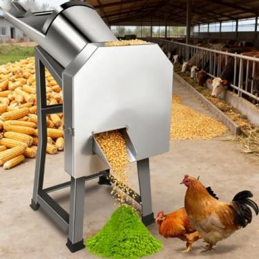 Imagem de HYZHANHONG Cortador de Relva Eléctrico Novo com 8 Facas 1200W, Máquina de Fazer Ração, Pequena Máquina Agrícola Doméstica, Triturador de Relva em Pó, 2800 Rotações Por Minuto