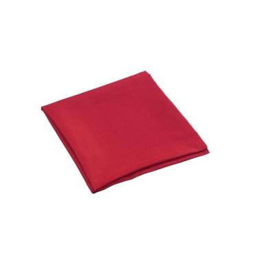 Imagem de Kit 50 Peças Guardanapos de Mesa em Oxford Maquinetado, 43x43cm, Poliéster com Bainha, Quadrado, para Mesa Posta, Refeições e Eventos (Vermelho)