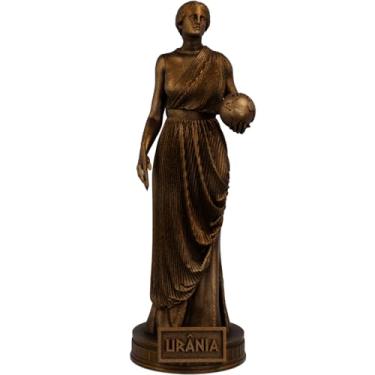 Imagem de Estátua Urânia - Musa Grega da Astronomia (Cor Cobre Antigo)