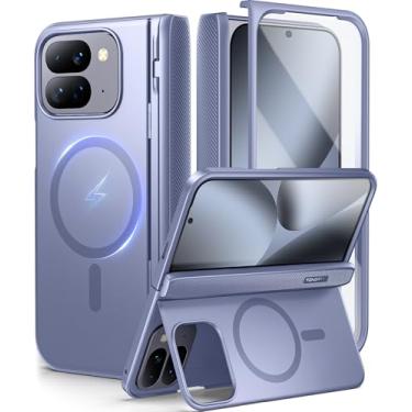 Imagem de TONGATE Capa magnética para Pixel 10 Pro Fold com suporte, [compatível com MagSafe] Capa robusta para Pixel 10Pro Fold protetor de tela embutido e capa de dobradiça para Google Pixel Fold3 2025 8