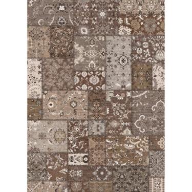 Imagem de TOPRUUG Tapete de corredor lavável 3x12: corredores de 3,6 m para corredores tapetes de cozinha macios antiderrapantes para entrada de quarto e banheiro - tapete de patchwork vintage resistente a