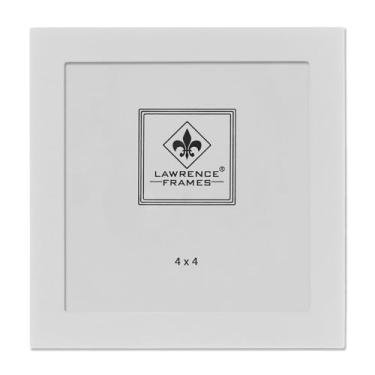 Imagem de Lawrence Frames Moldura de madeira padrão, 10 x 10 cm, branca