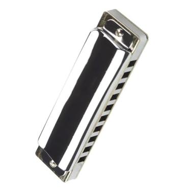 Imagem de Gaita profissional de 10 furos Blues Diatonic Harmonica Professional Play Instrumento de pente de cobre
