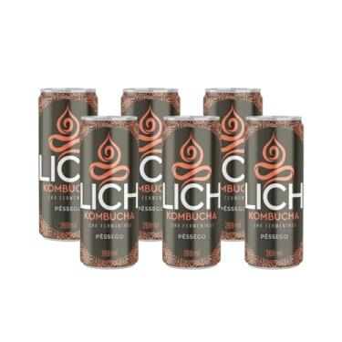 Imagem de Lich Kombucha, Lich Kombucha Pêssego - Pack Com 6 Unidades 269ml