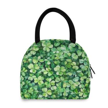 Imagem de GUIJI Lancheira térmica Clover Bushes, lancheira reutilizável à prova de vazamento para mulheres e homens, lancheira térmica para trabalho e viagens