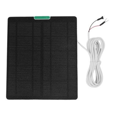 Imagem de Alomejor Painel Solar de Câmera de Segurança, Carregador Solar Portátil Monocristalino de 10w para a Campainha de Vídeo Anel 4 3 Plus (Branco)