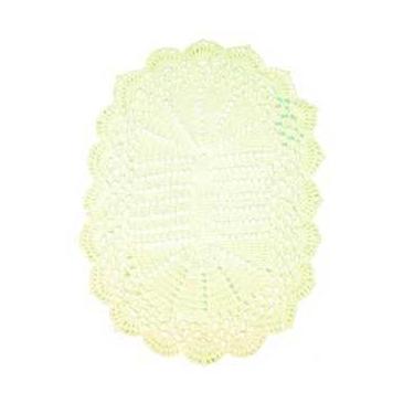 Imagem de Tapete de Crochê 63x43cm (amarelo bebê)